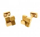 Georges Lenfant Mauboussin 18K Mid-Century Modern Cufflinks