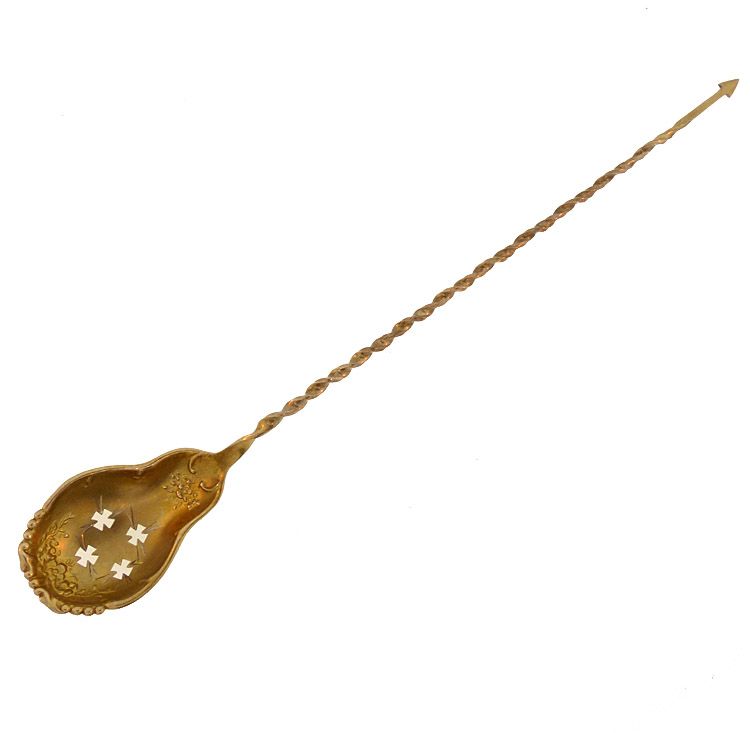 Victorian Sterling Silver Olive Spoon/Spear
