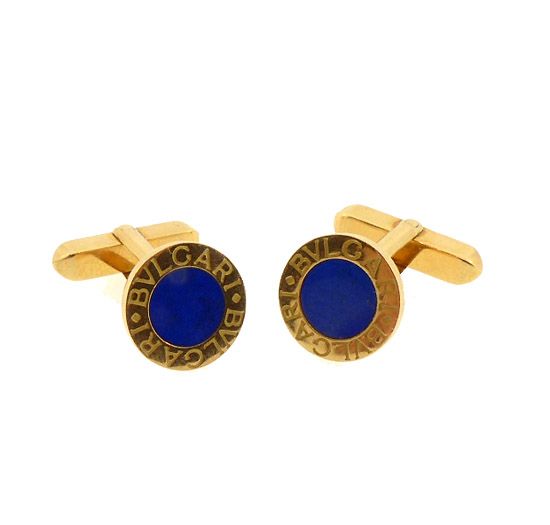 Cufflinks Louis Vuitton Blue in Gold plated - 26047564
