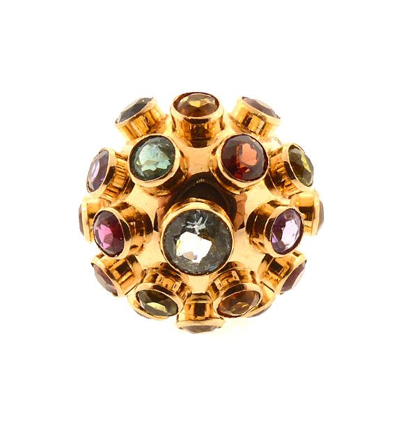 H Stern 18K Gold Multi-Gemstone Sputnik Ring
