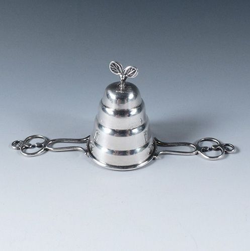 Sterling Silver Beehive Figural Rollover Jigger