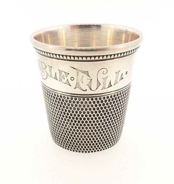 Art Deco Sterling Silver Figural Thimble Jigger