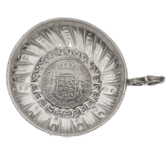 Bagués Spanish Silver Carlos III 1772 8 Reales Coin Tastevin