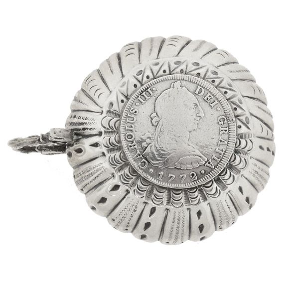 Bagués Spanish Silver Carlos III 1772 8 Reales Coin Tastevin