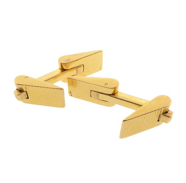 French Art Deco 18K Gold Snaffle Cufflinks