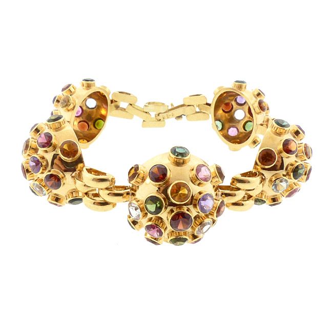 H Stern 18K Gold & Multicolored Gemstone Sputnik Bracelet