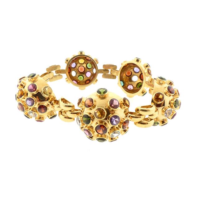 H Stern 18K Gold &amp; Multicolored Gemstone Sputnik Bracelet