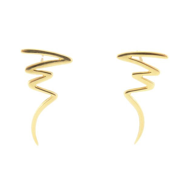 Tiffany & Co. Paloma Picasso 18K Gold SCRIBBLE Earrings