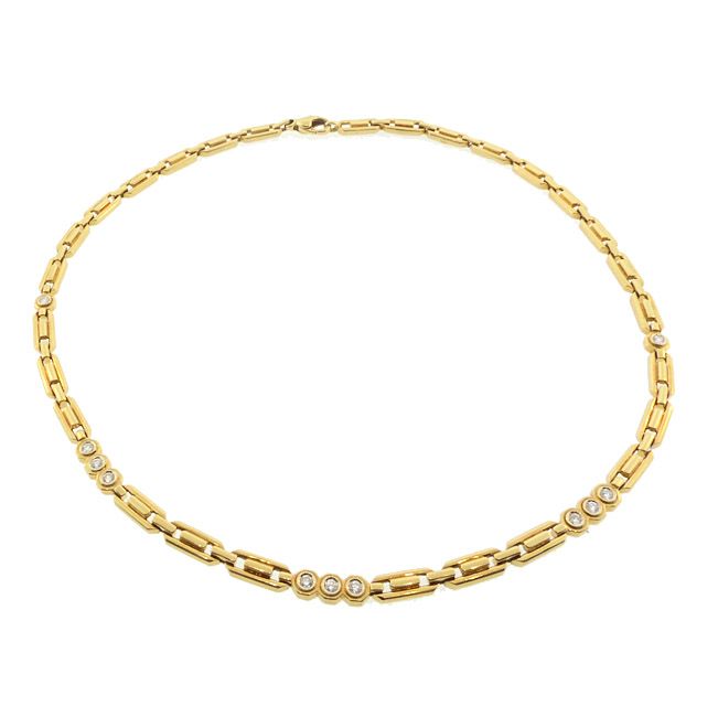 Fred of Paris 18K Gold Chain &amp; Diamond Necklace