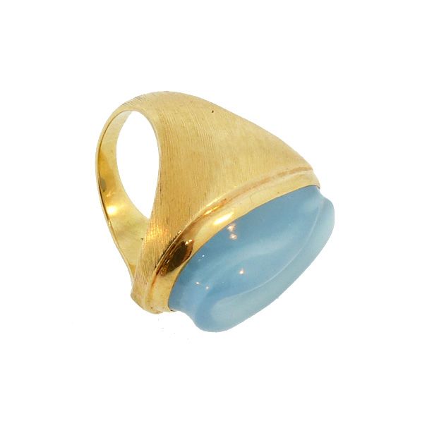 Burle Marx 18K Gold &amp; Forma Livre Aquamarine Ring