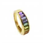 H Stern RAINBOW COLLECTION 18K Gold & Multi Gemstone Ring