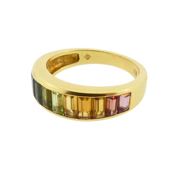 H Stern RAINBOW COLLECTION 18K Gold &amp; Multi Gemstone Ring