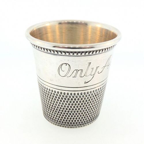 Thomae & Co. Sterling Silver Thimble Jigger