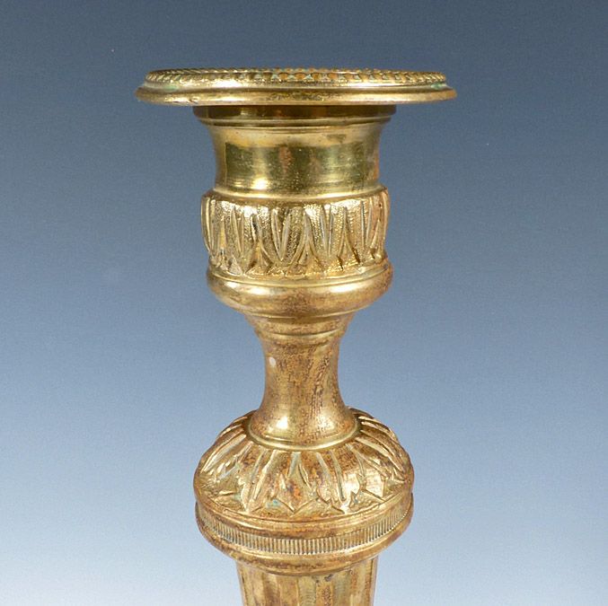 Louis XVI Style Bronze Dore Candlesticks