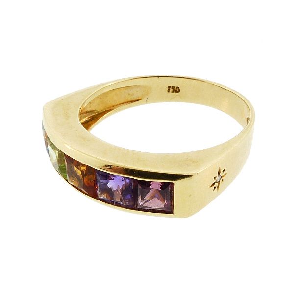 H Stern RAINBOW COLLECTION 18K Gold &amp; Multicolored Gemstone Ring