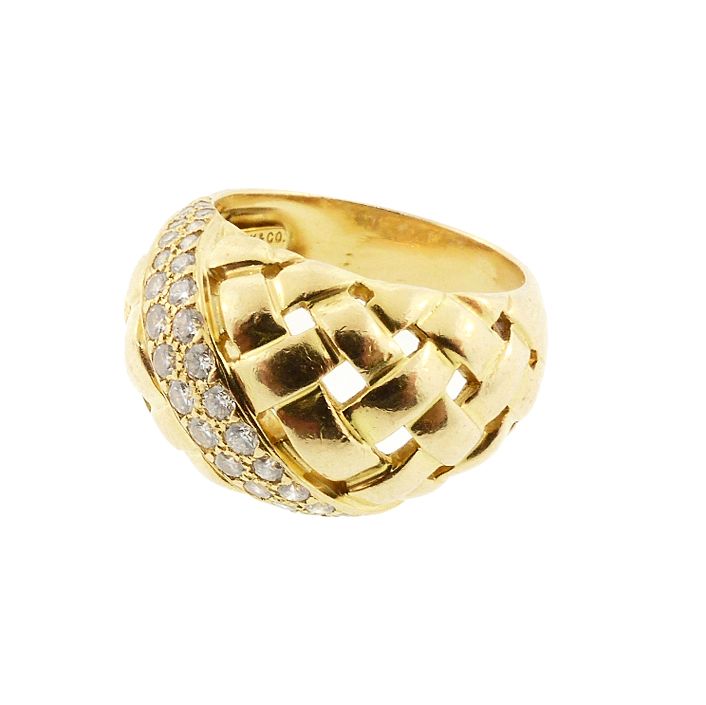 Tiffany VANNERIE 18K Gold &amp; Diamond Ladies' Ring