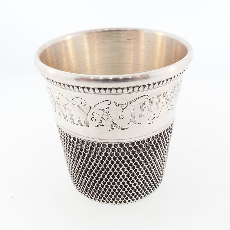 Art Deco Sterling Silver Figural Thimble Jigger Barware