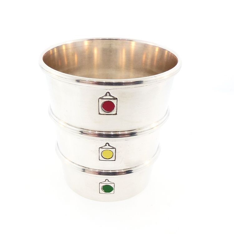 Gorham Enameled Sterling Silver Stoplight Jigger