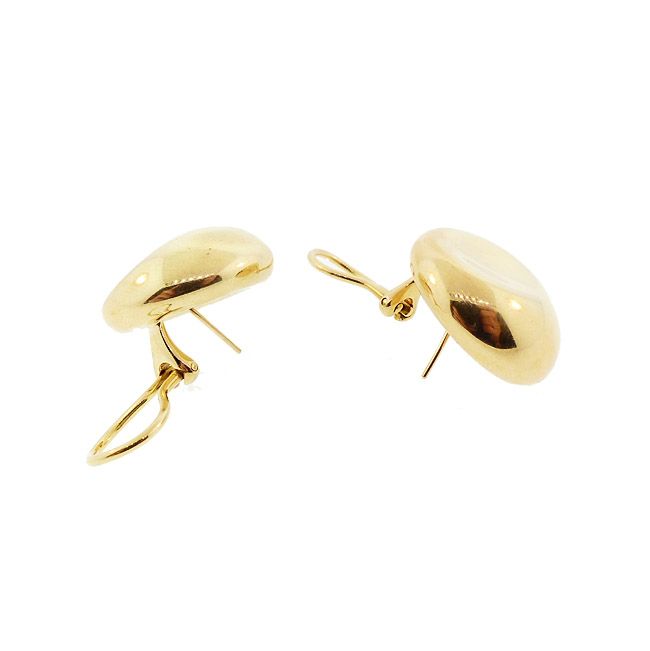 Elsa Peretti Tiffany &amp; Co. 18K Gold ROUND Earrings