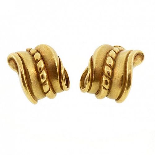 Kieselstein-Cord 18K Gold ROPE TWIST Earrings
