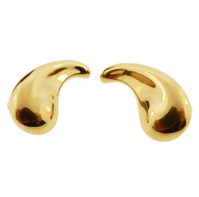 Tiffany &amp; Co. Elsa Peretti 18K Gold COMMA Earrings
