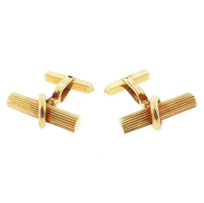 Cherny 18K Gold Baton Cufflinks