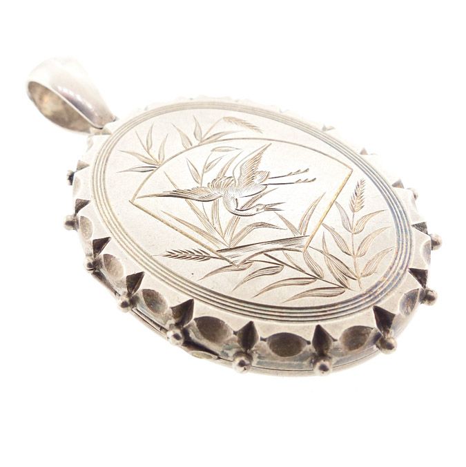 American Victorian Sterling Silver Aesthetic Period Locket