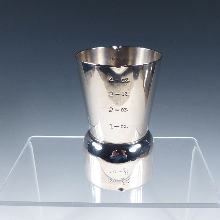 Napier Art Deco Silver Plate Double Jigger