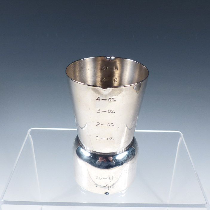 Napier Art Deco Silver Plate Double Jigger