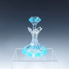 Louis Philippe Period Baccarat Blue Opaline Overlay Perfume Bottle