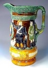 Sandford Pottery Majolica Crimean War Jug
