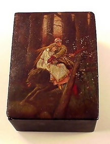 Imperial Russian Lacquered Tea Caddy
