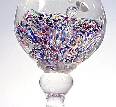 Old South Jersey Glass Paperweight Wig Stand