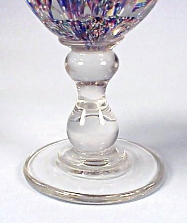Old South Jersey Glass Paperweight Wig Stand