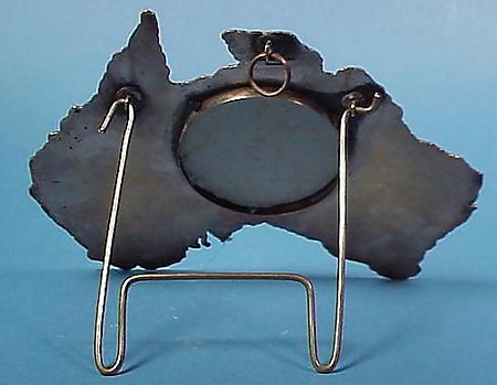 Victorian Brass Australian Map Picture Frame