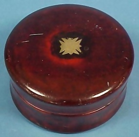 Faux Tortoise Lacquer Tobacco Box