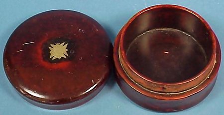 Faux Tortoise Lacquer Tobacco Box