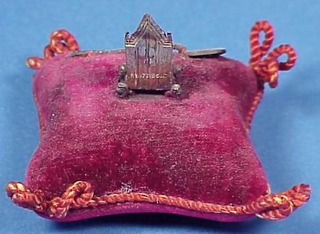 King George V Coronation Sterling Pin Cushion
