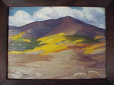 Rocky Mountain Oil Painting-A.J. Hammond 1924