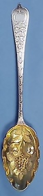 Victorian English Sterling Silver Berry Spoon