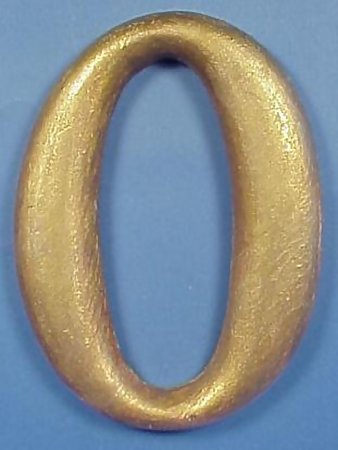 Carved Giltwood Letter &quot;O&quot;