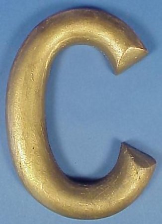 Carved Giltwood Letter &quot;C&quot;