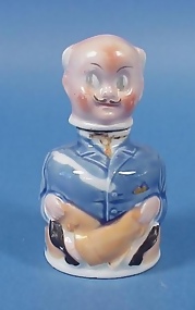 German Porcelain Figural Inkwell