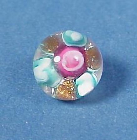 Kaziun Style Rose Glass Paperweight Button