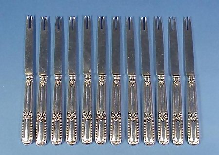 12 Rare French Puiforcat Sterling Silver Lobster Forks