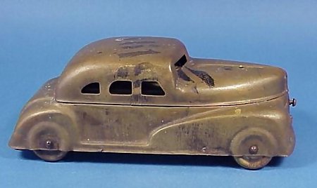 1930's Figural Brass Car Watercolor Set