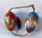 Imperial Russian Painted Wood Easter Eggs