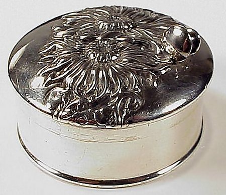 Victorian Silverplate Cufflinks &amp; Studs Box