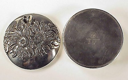 Victorian Silverplate Cufflinks &amp; Studs Box