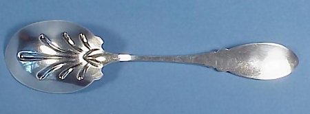 19th Century American Coin Silver Melon Spoon